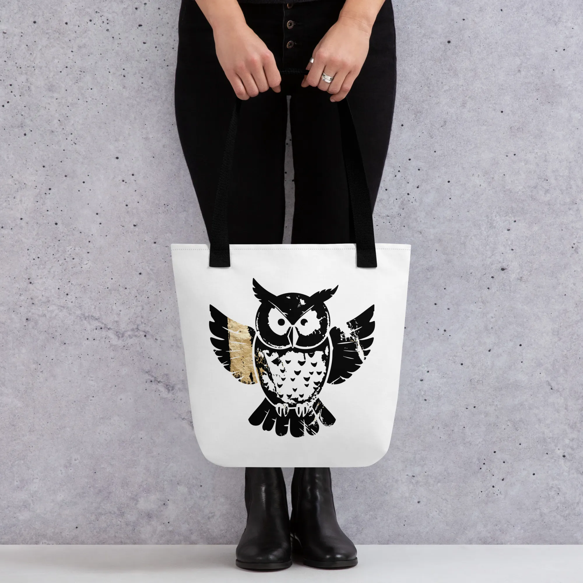 Hover image for Owl Messenger Tote Bag