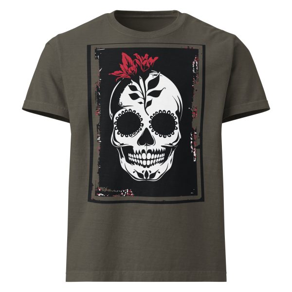 Calavera Roja, Unisex Oversized Vintage Soft Tee