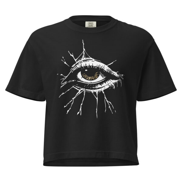 Eye See You, Heavyweight Boxy Crop Tee
