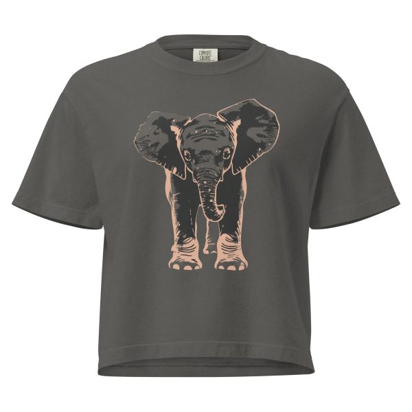 Thick Skinned Elephant, Heavyweight Boxy Crop Tee