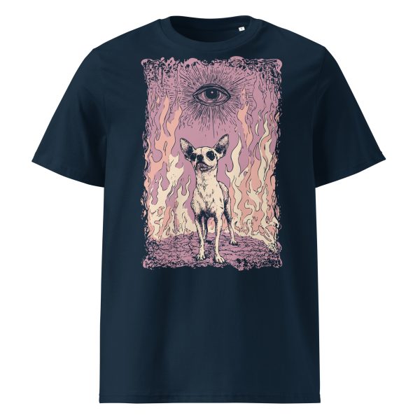 Pocket Hellhound, Unisex Organic Ribbed-Neck Tee