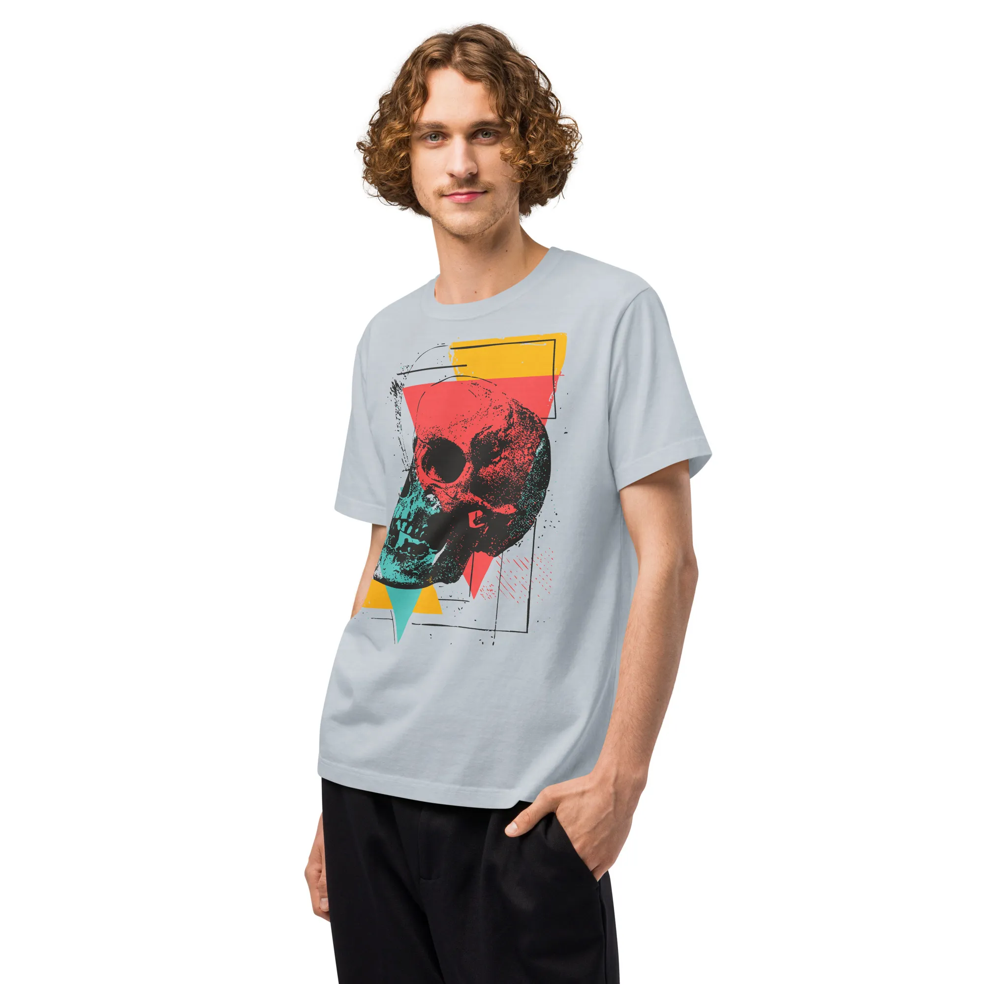 unisex-oversized-garment-dyed-t-shirt-light-washed-denim-left-front-68dc3a3057a38