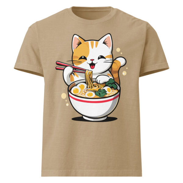 Cat Eating Ramen — Oversized T-Shirt