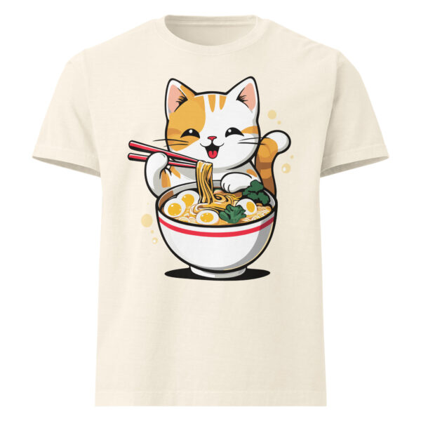Cat Eating Ramen — Oversized T-Shirt