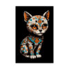 Resting Cat Face — 4 x 6 Art Postcard - Thumbnail Image 1
