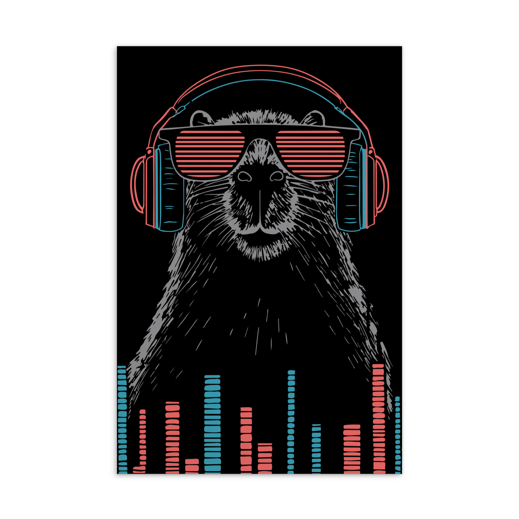 DJ No Cap — 4 x 6 Art Postcard - Image 1