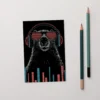 DJ No Cap — 4 x 6 Art Postcard - Thumbnail Image 2