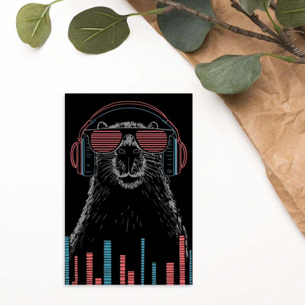 DJ No Cap — 4 x 6 Art Postcard - Image 3