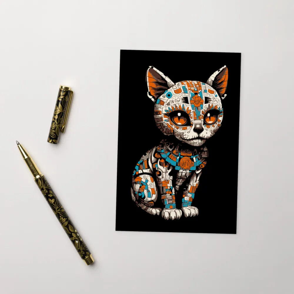 Resting Cat Face — 4 x 6 Art Postcard - Image 9