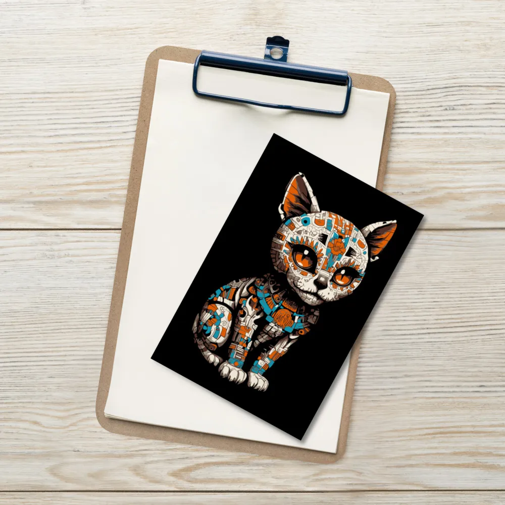 Resting Cat Face — 4 x 6 Art Postcard - Image 6