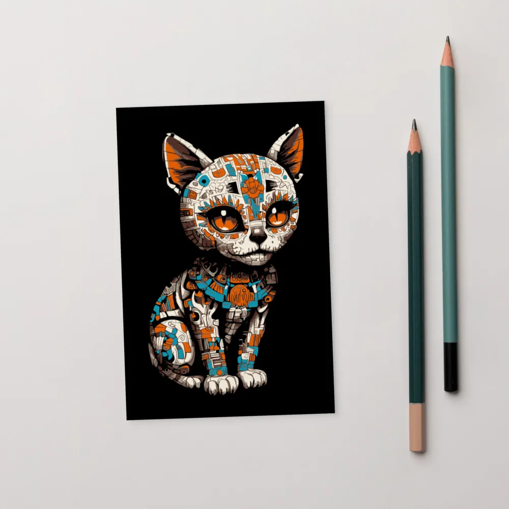 Resting Cat Face — 4 x 6 Art Postcard - Image 5