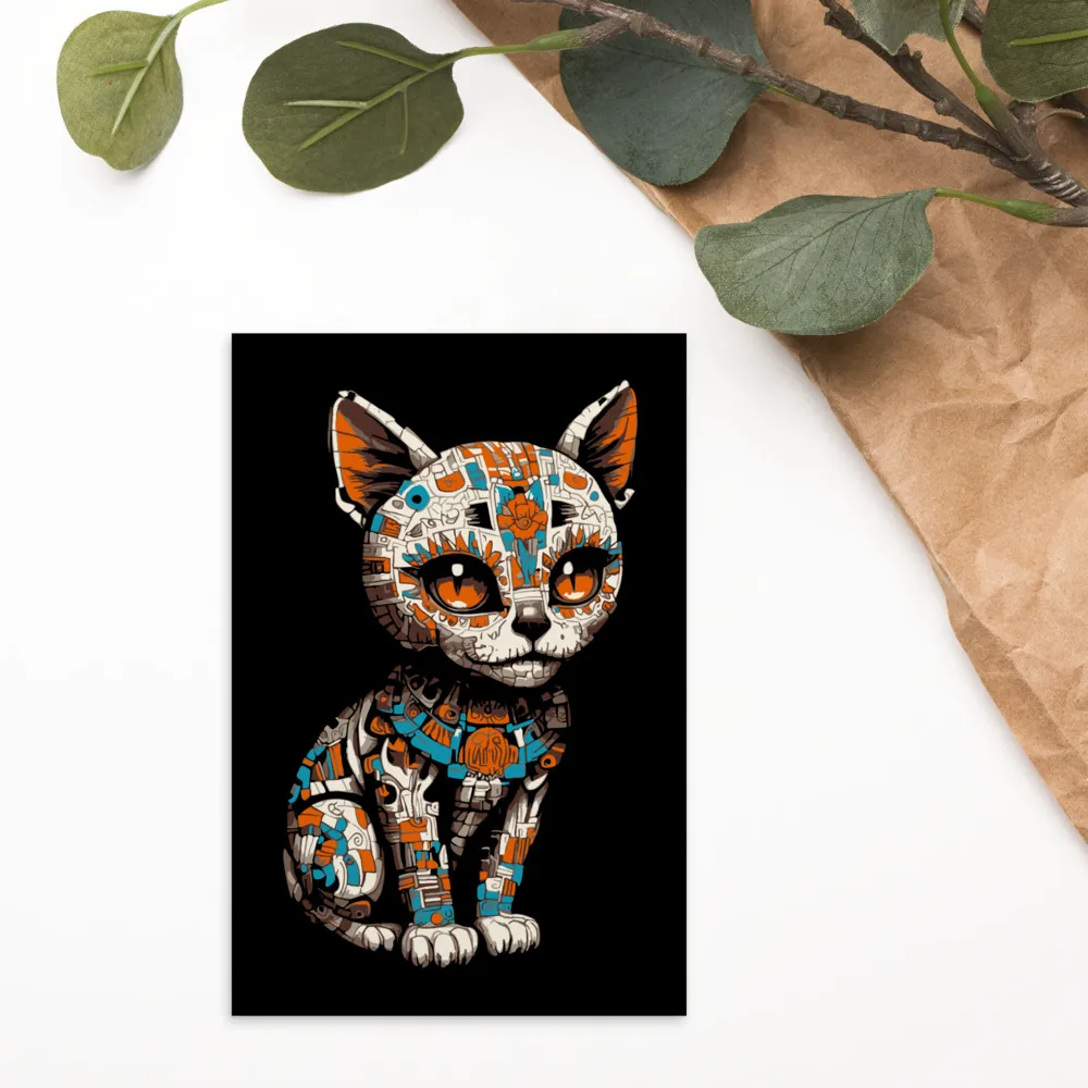 Resting Cat Face — 4 x 6 Art Postcard - Image 2