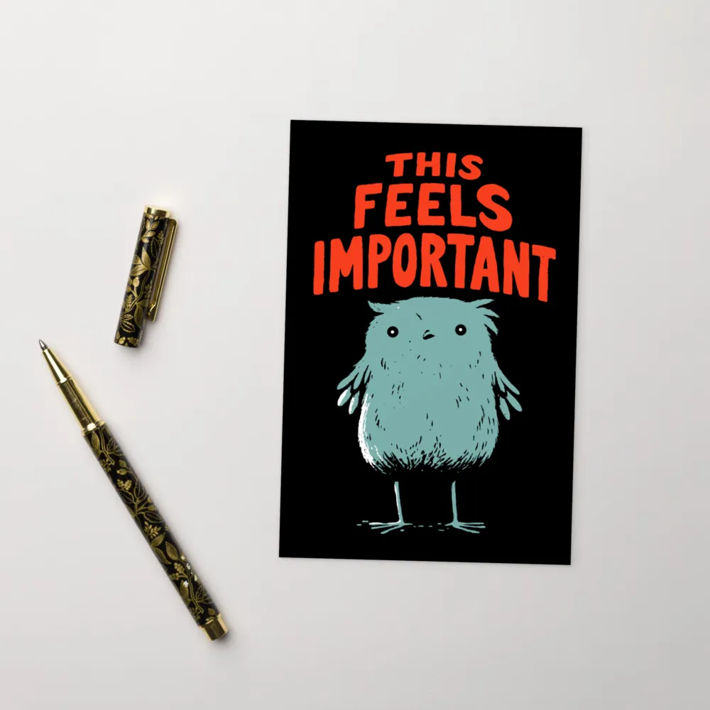 This Feels Important — 4 x 6 Art Postcard - Image 4