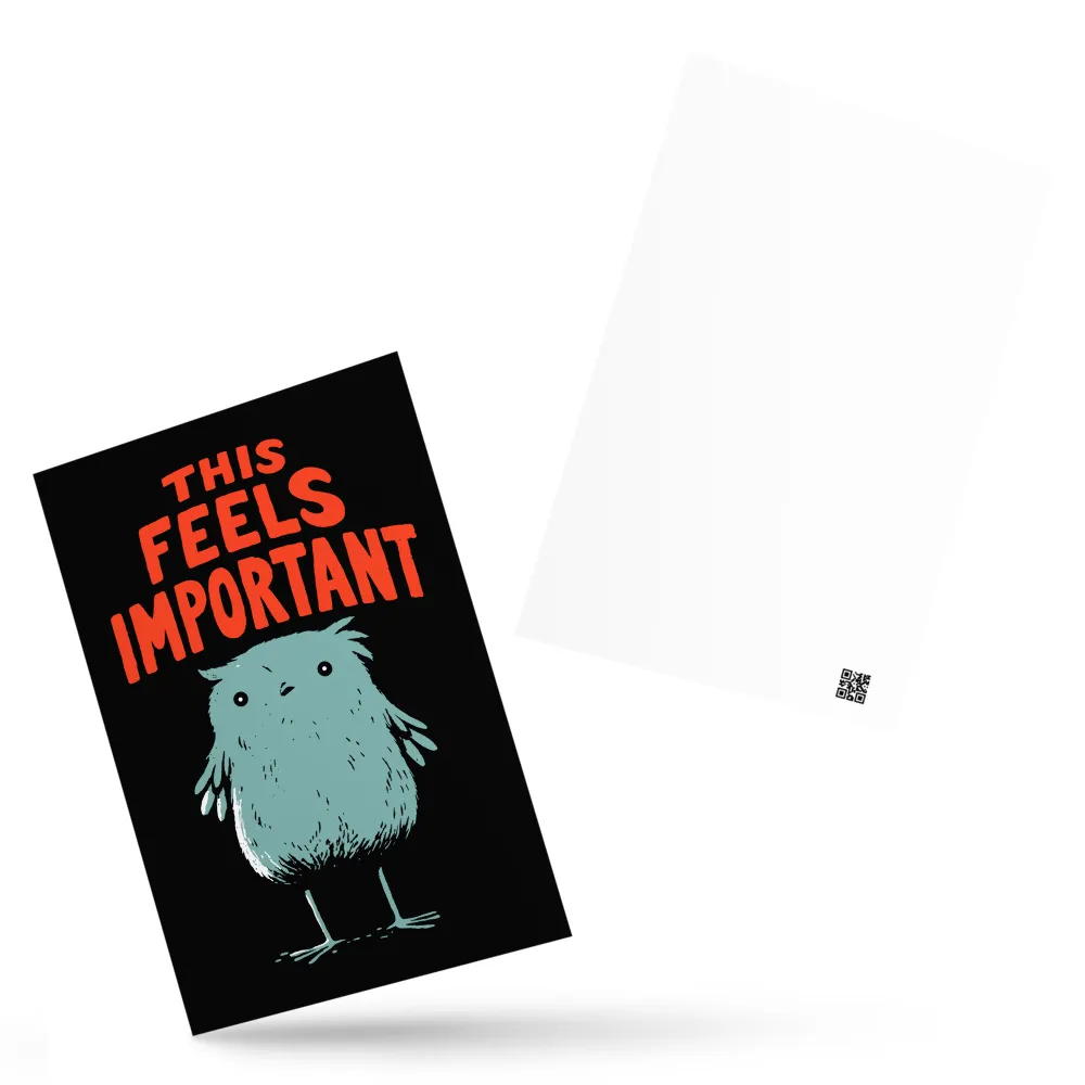 This Feels Important — 4 x 6 Art Postcard - Image 3