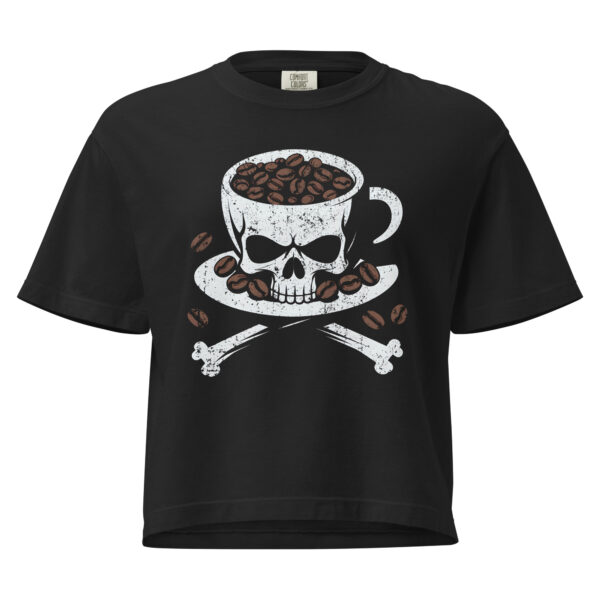 Death Before Decaf — Cropped T-Shirt (Boxy)