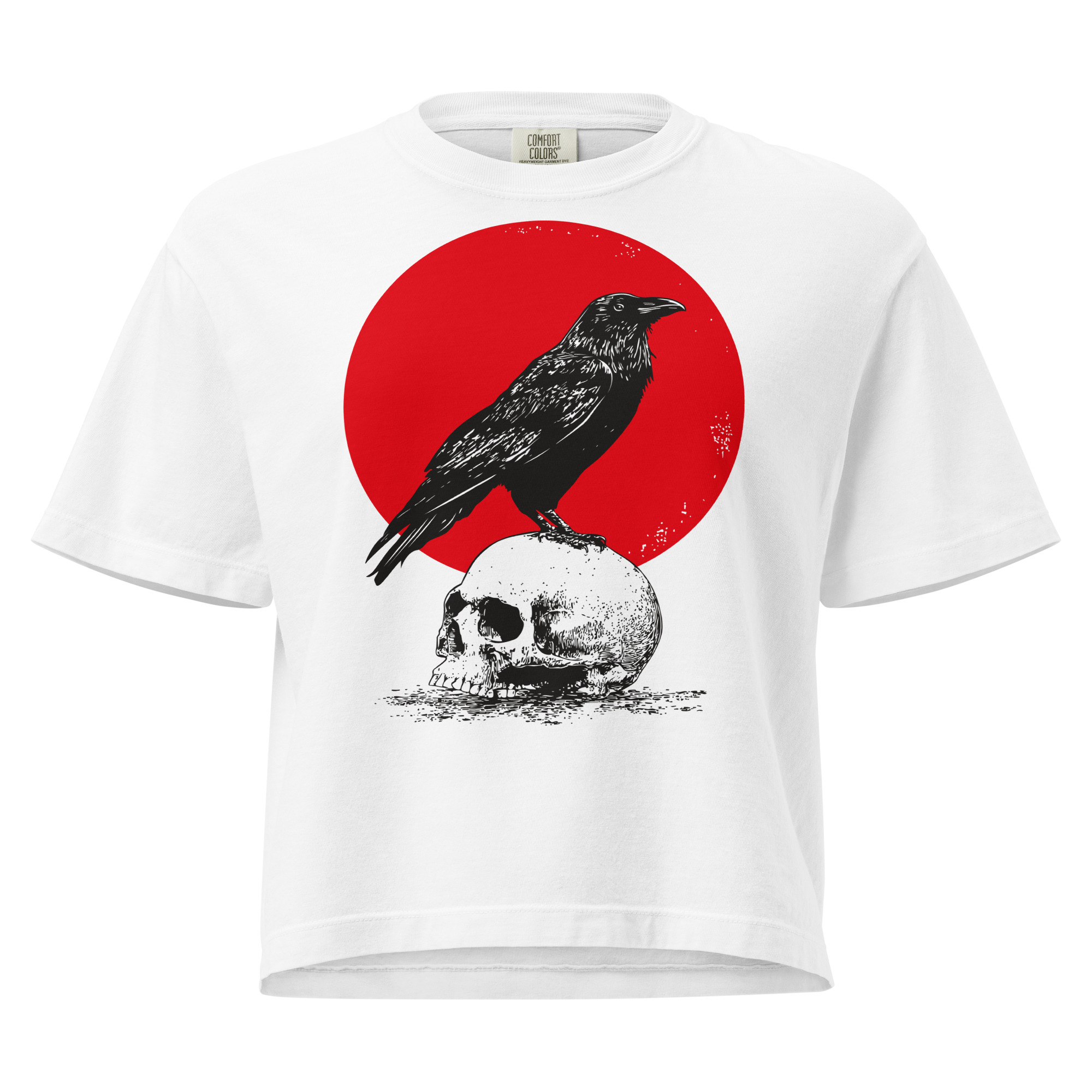 Red Omen — Cropped T-Shirt (Boxy) - Image 1