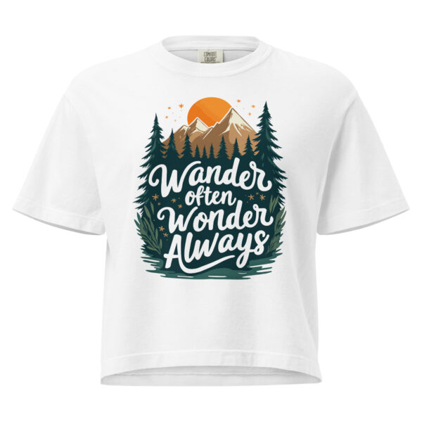 Wander Often, Wonder Always — Cropped T-Shirt (Boxy)