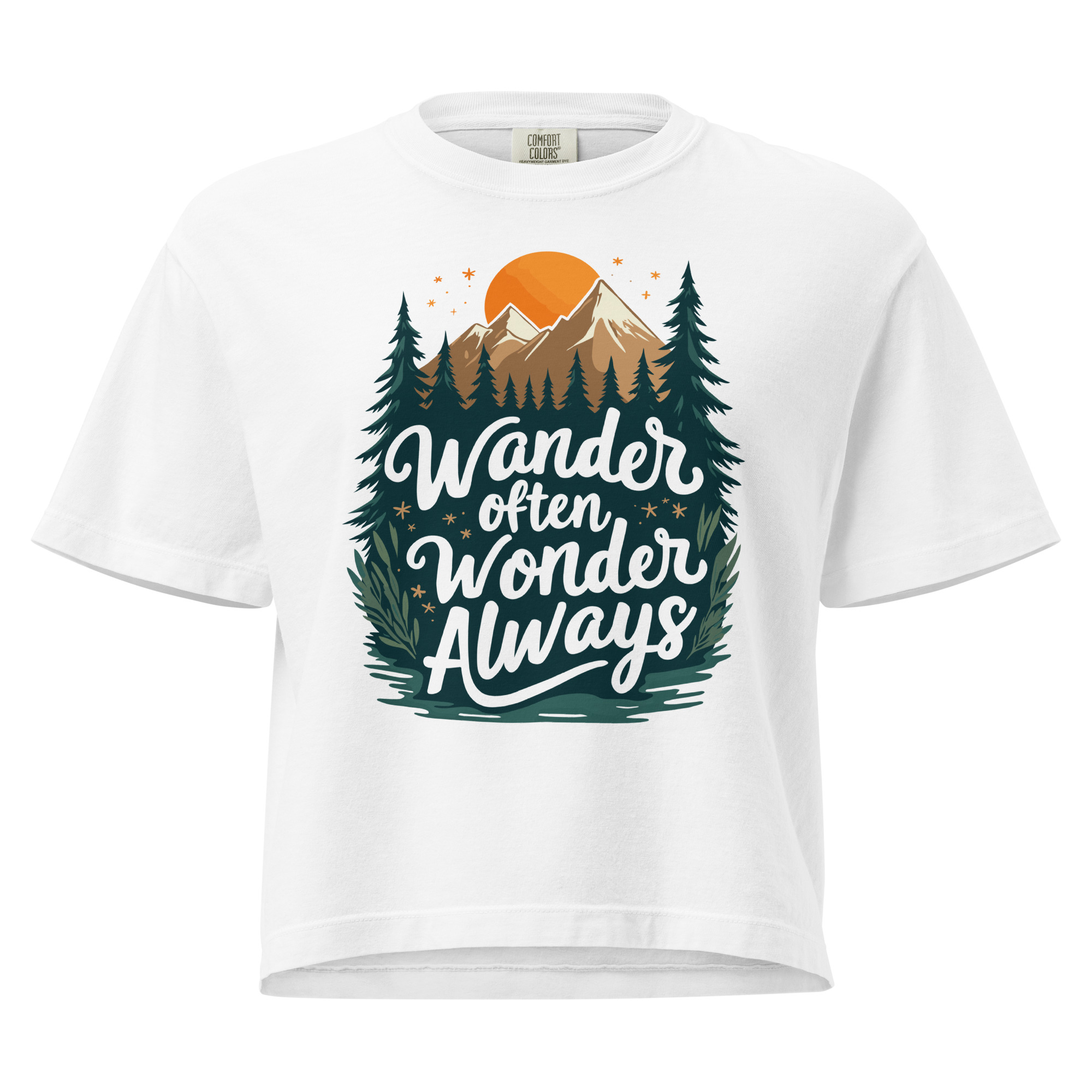 Wander Often, Wonder Always — Cropped T-Shirt (Boxy) - Image 1
